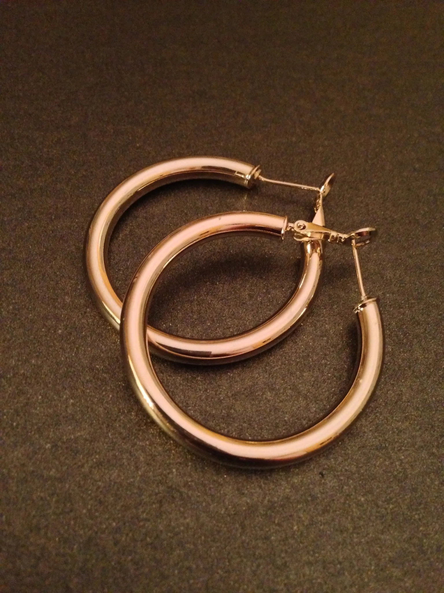 1 1/4" Polished Hoop Earring