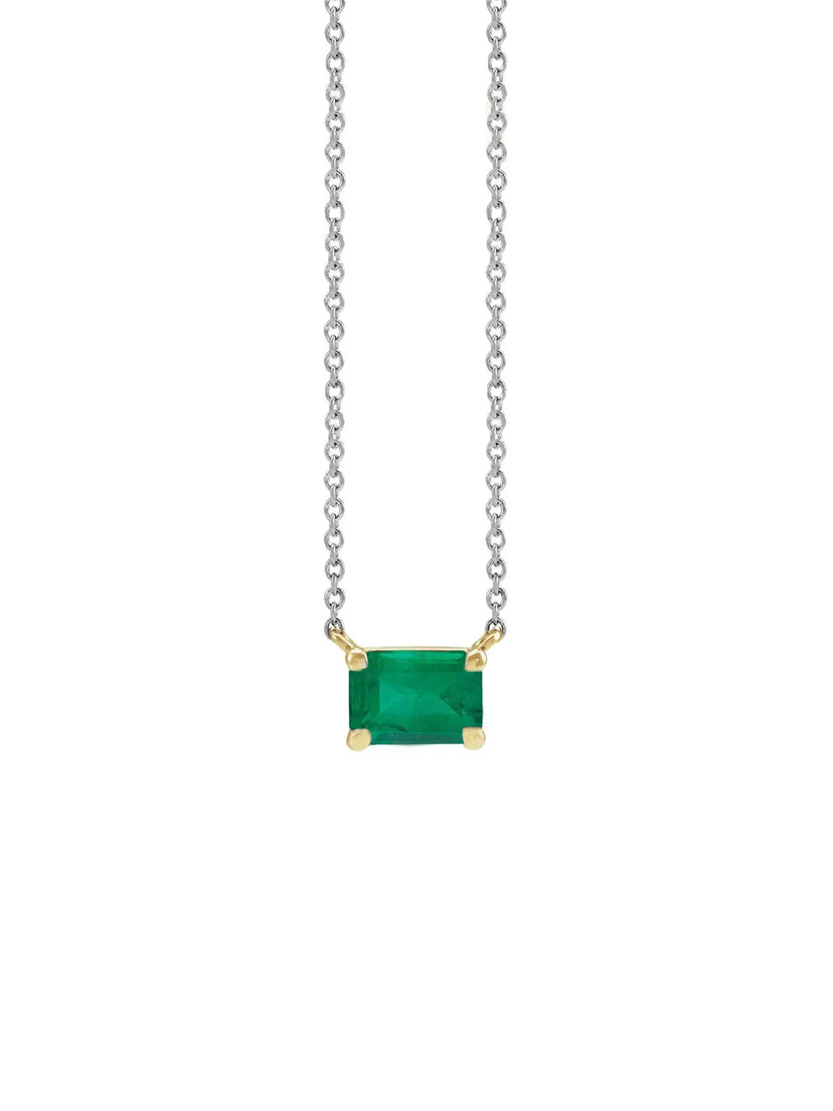 1.75ct Emerald 14K Gold Pendant Necklace