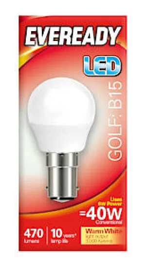 6W Led Golf Opal B15 Ww S13604