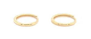 9ct Gold Clicker Hoop Earrings