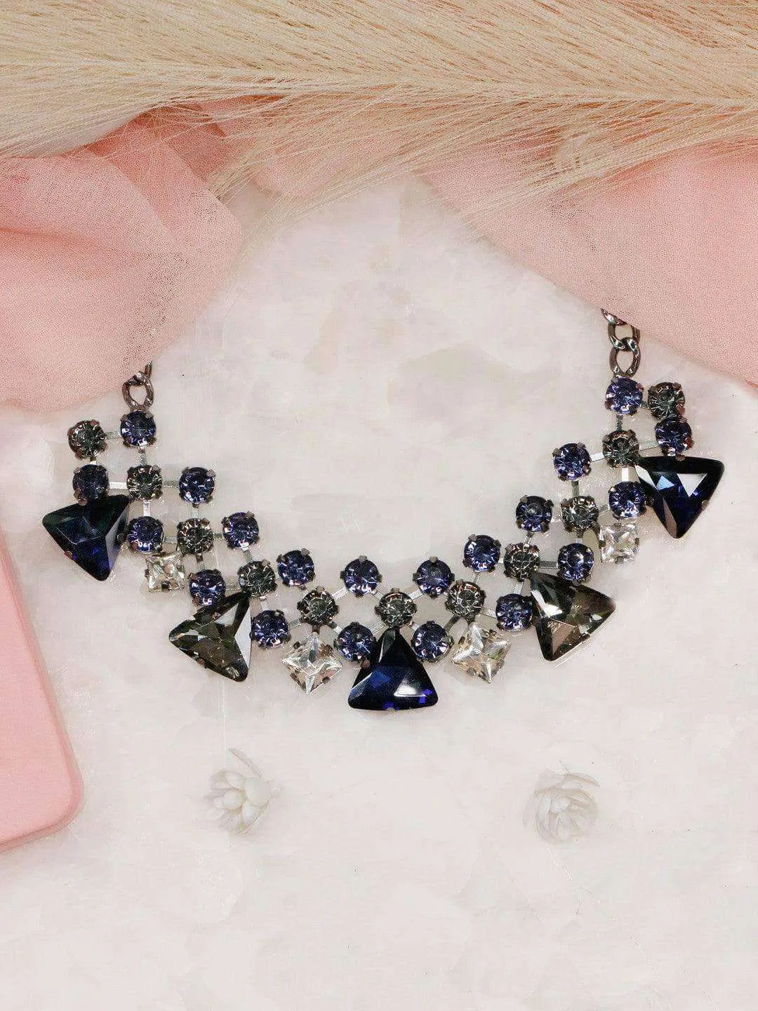 Blue Crystal Necklace