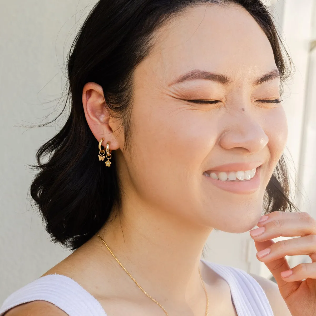 Butterfly Hoop Charm | Final Sale