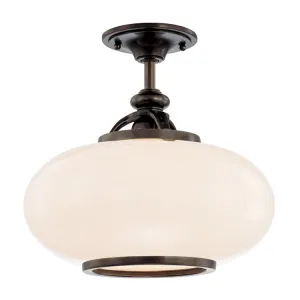 Canton Single-Light Semi-Flush Mount Ceiling Fixture