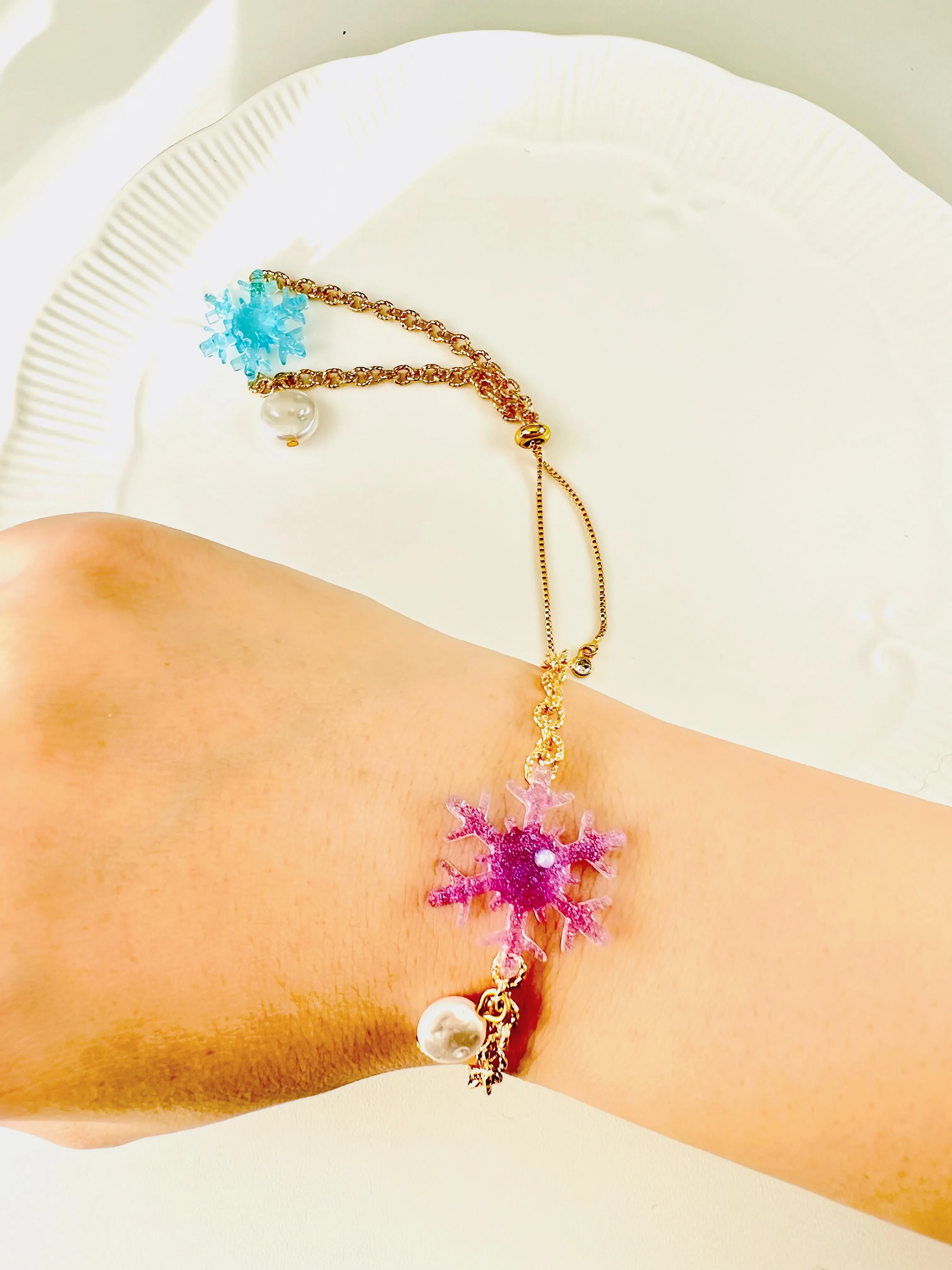 Christmas snowflake bracelets