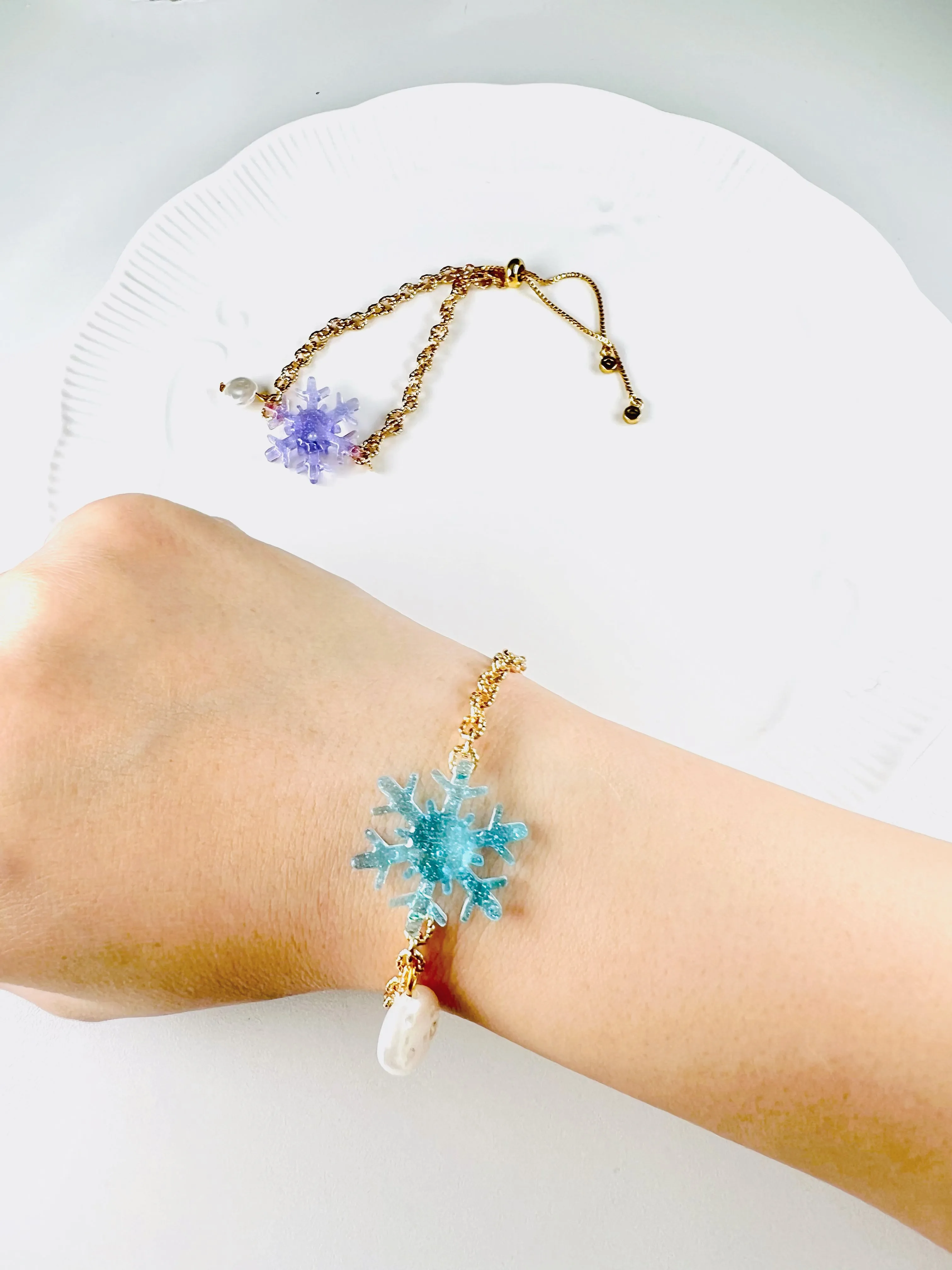 Christmas snowflake bracelets