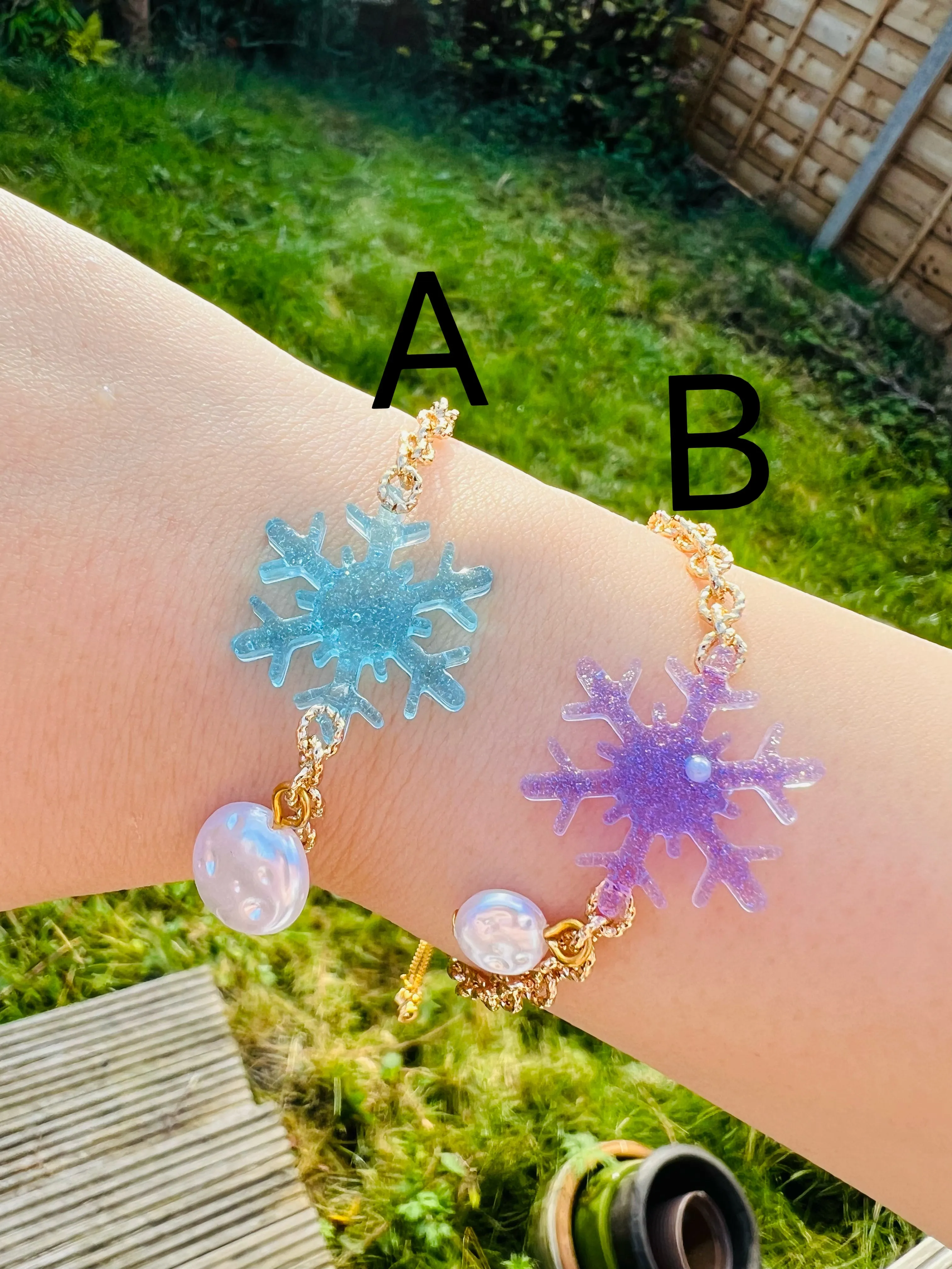 Christmas snowflake bracelets