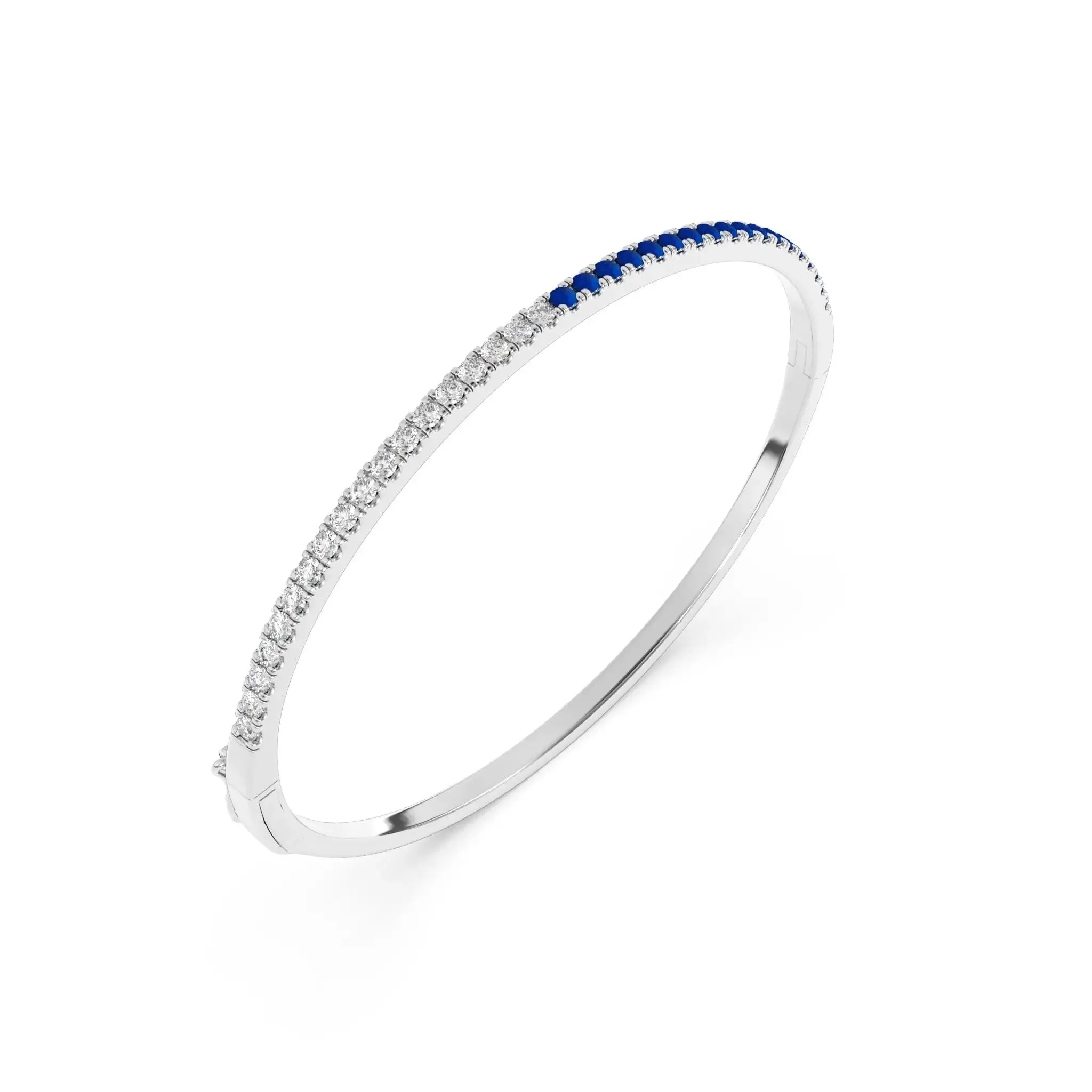 Diamond & Lapis Bangle