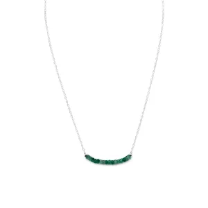 Faceted Beryl Bead Necklace - May Birthstone