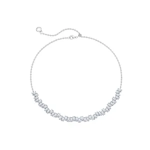 FANCIME "Midnight Sonata" Brilliant Sterling Silver Choker Necklace