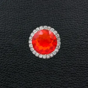 Fire Opal & Diamond Estate Ring