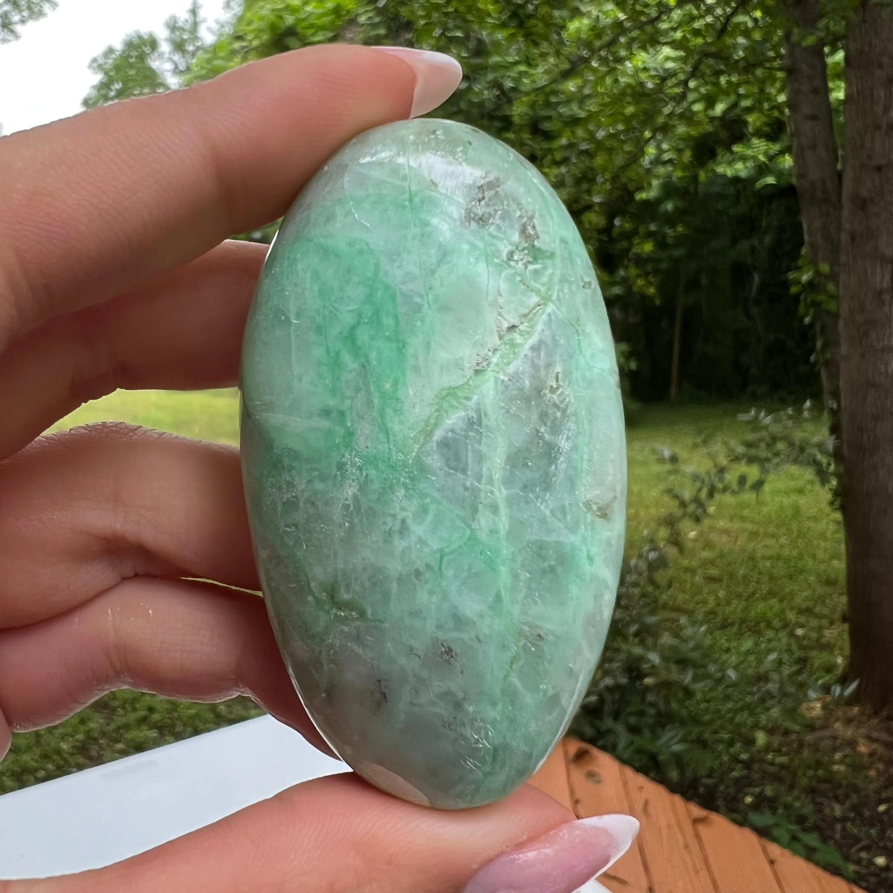 Garnierite Palm Stone (#3)