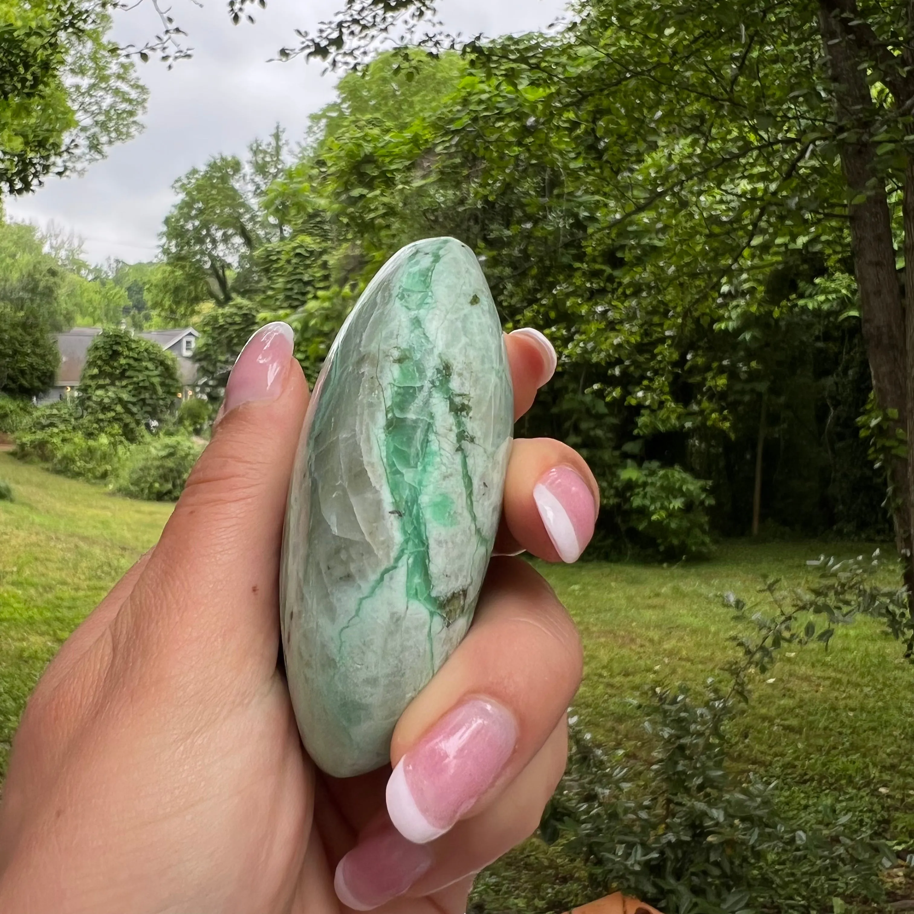 Garnierite Palm Stone (#9)