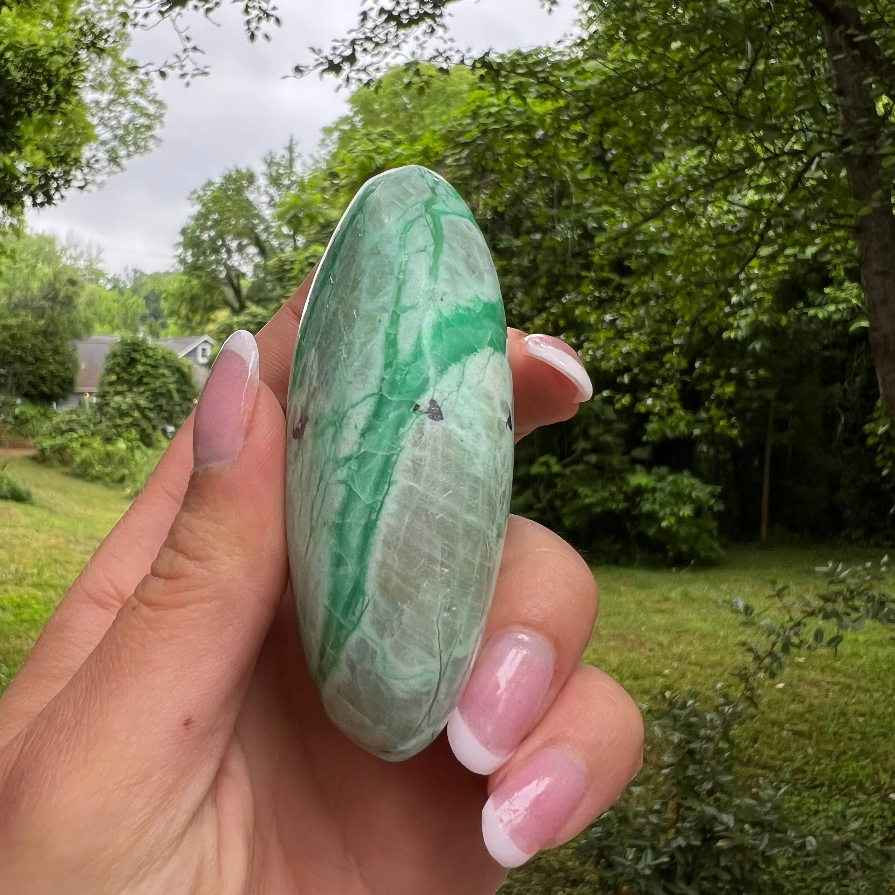 Garnierite Palm Stone (#9)