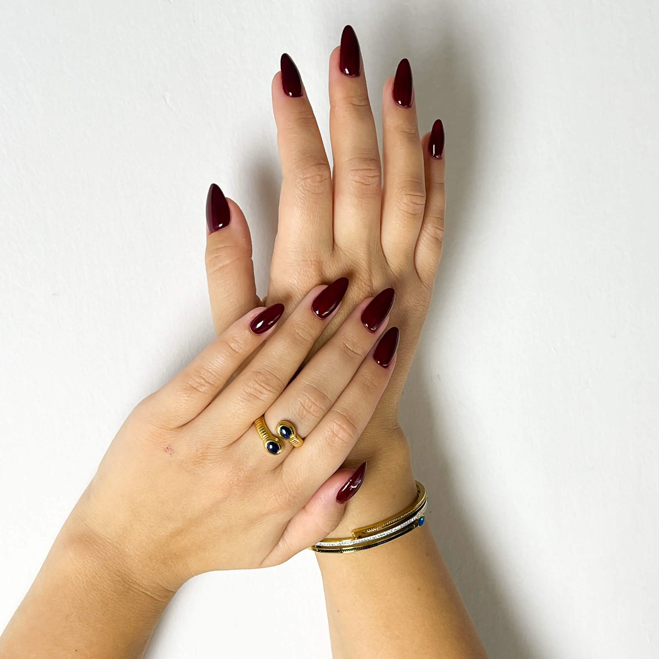 Gold Plated Lapis Lazuli Ring