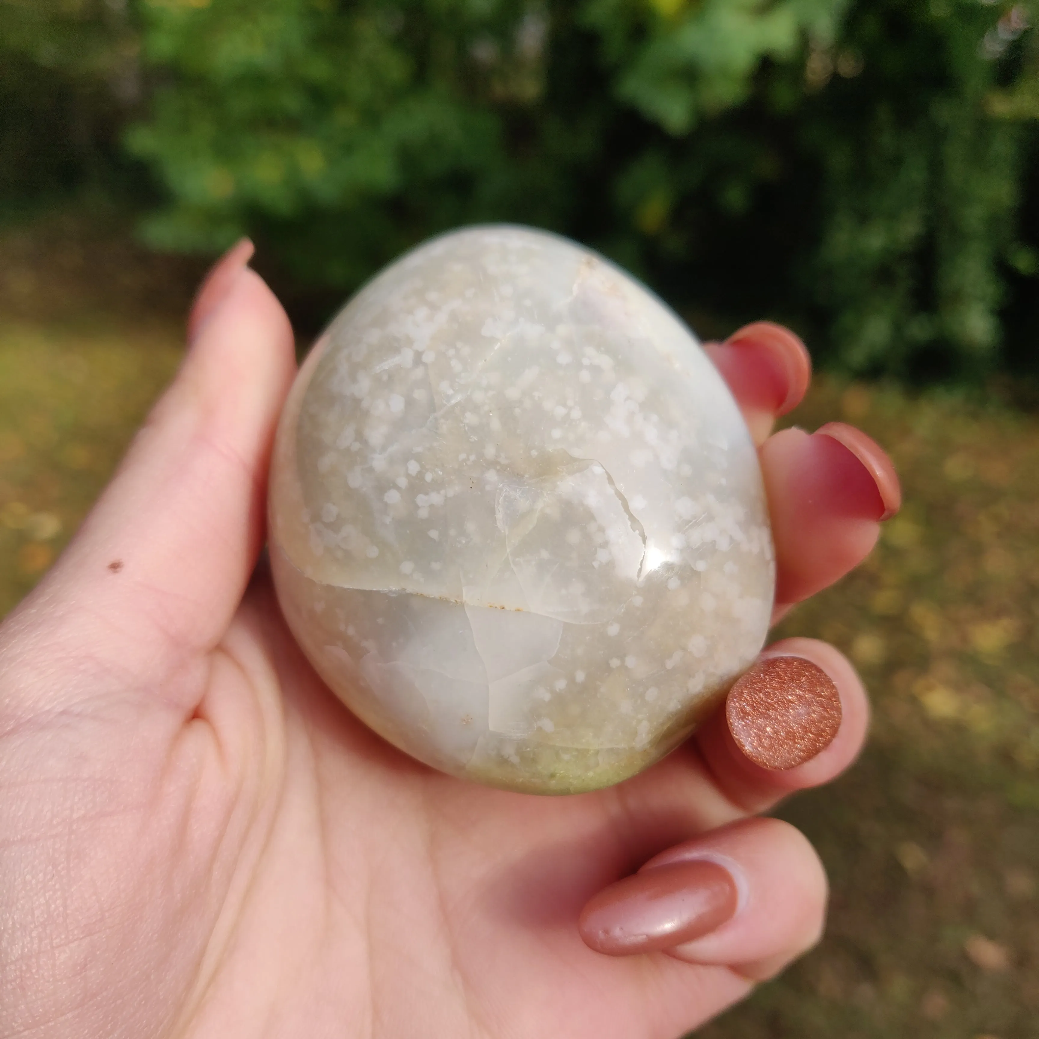 Green Opal Palm Stone (#3)