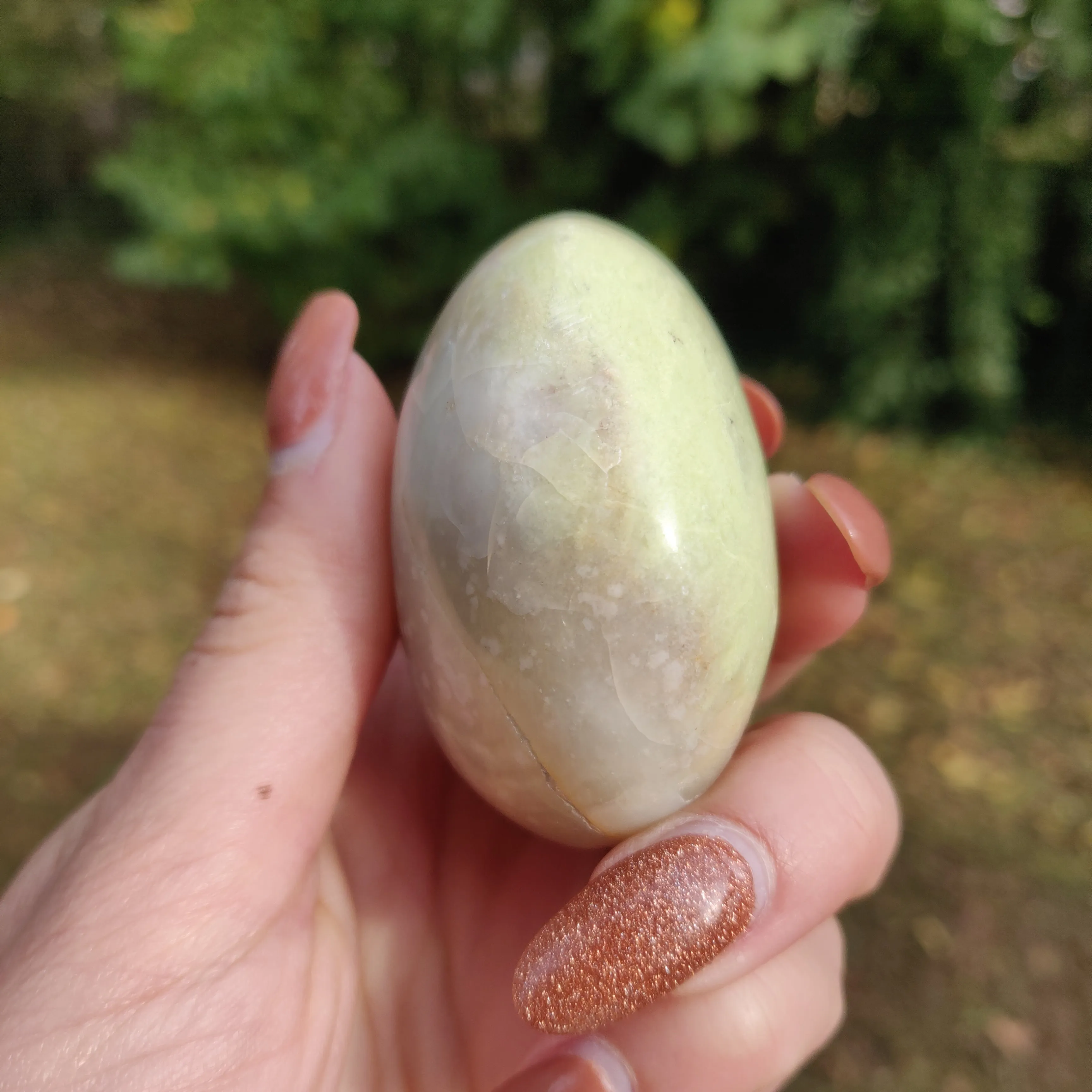 Green Opal Palm Stone (#3)