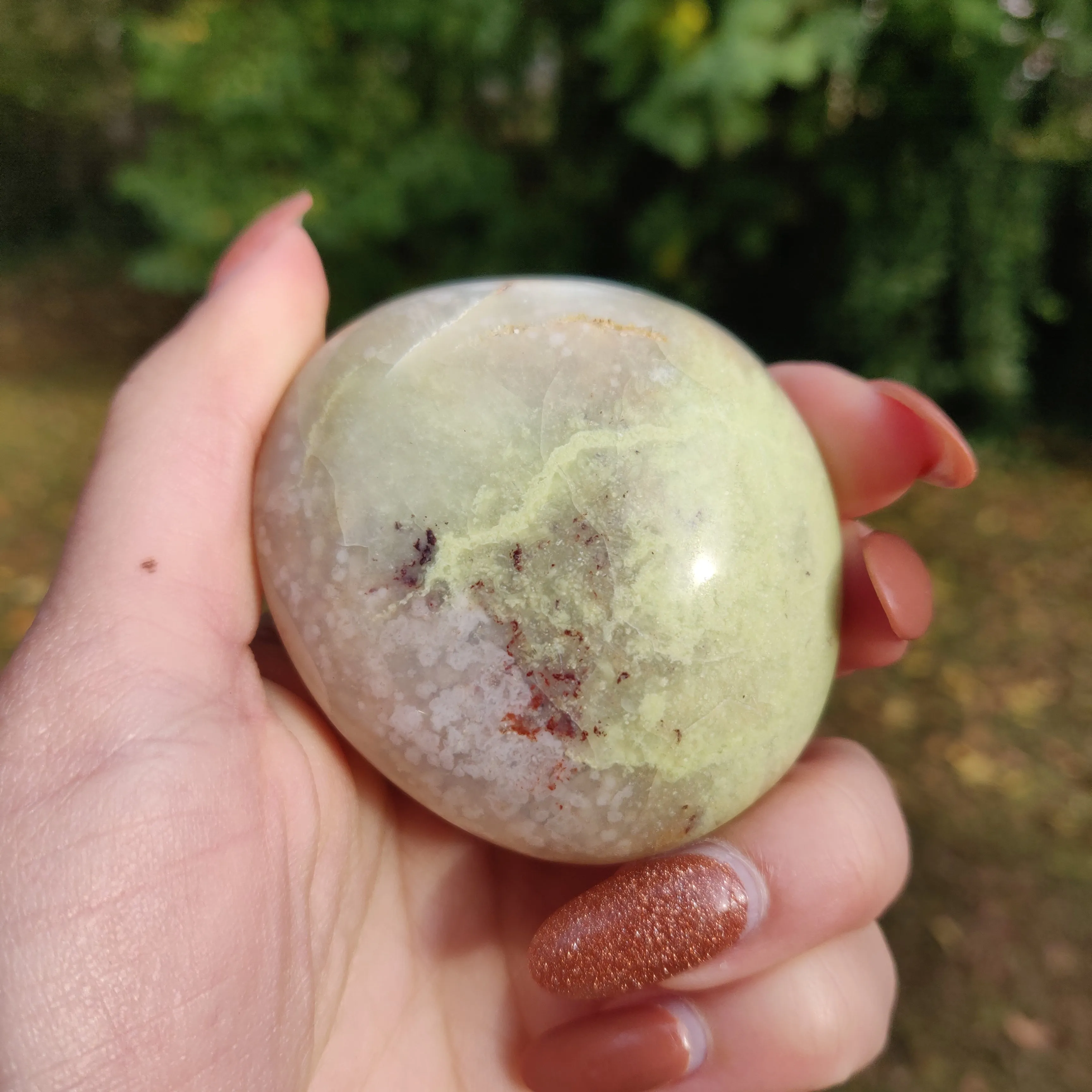 Green Opal Palm Stone (#3)