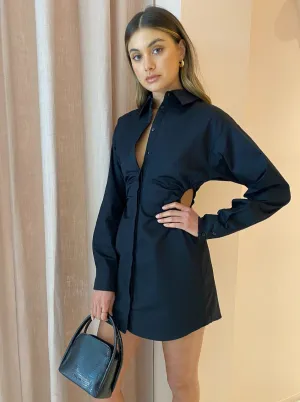 Hansen and Gretel Kennedy Shirt Dress in Black