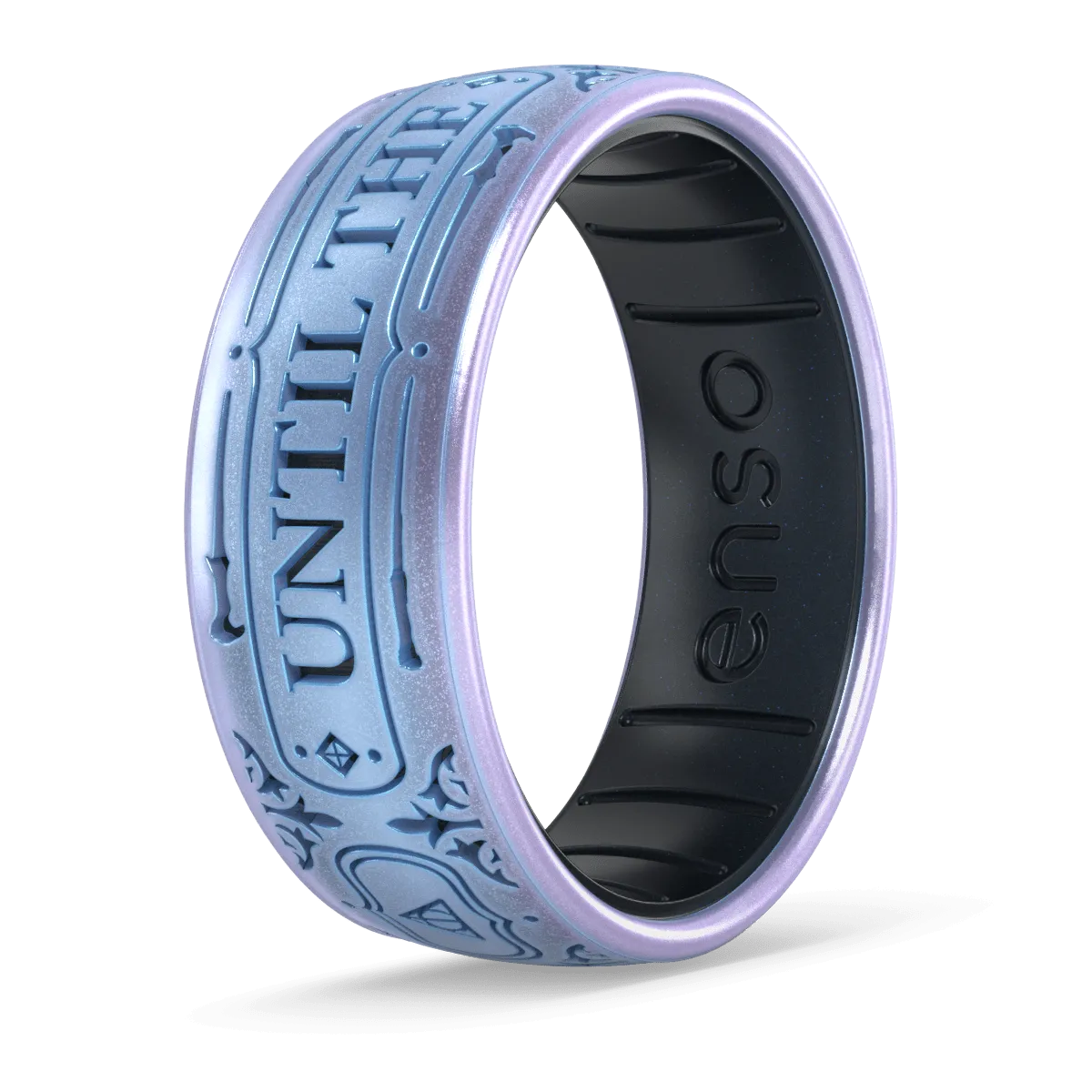 Harry Potter Silicone Ring - Until The Very End - Moonstone/Black Pearl