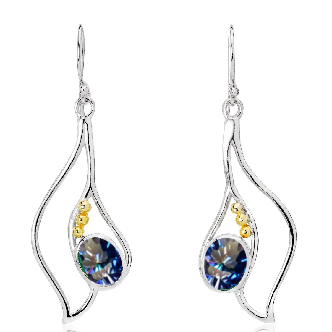 Iris Earrings in various gemstones