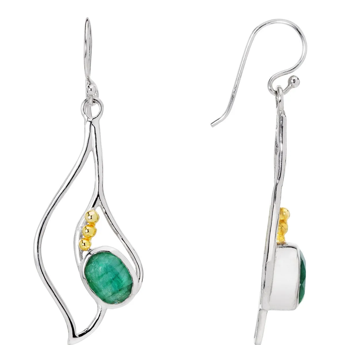 Iris Earrings in various gemstones