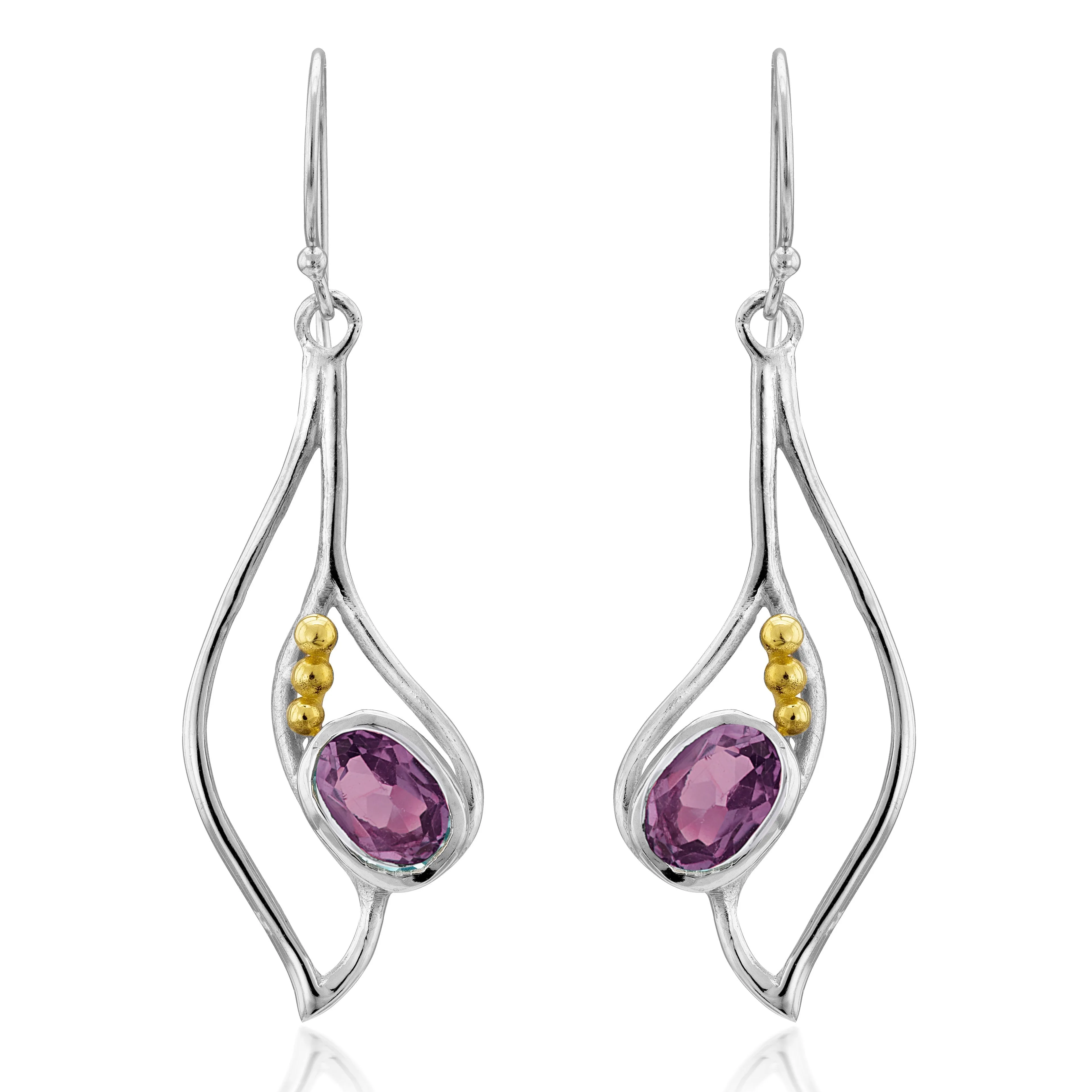 Iris Earrings in various gemstones