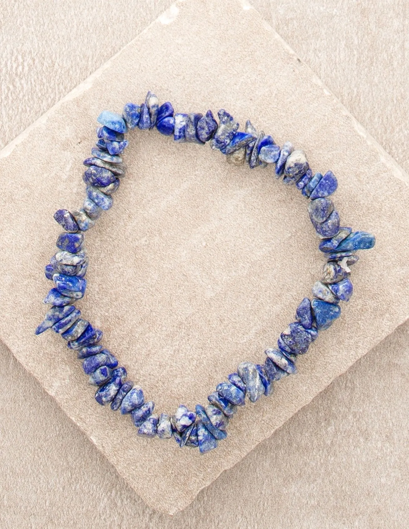 Lapis Gemstone Chip Bracelet