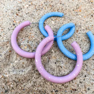 Lavender Speckled Hoops