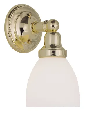 Livex Classic 1 Light Polished Brass Bath Light - C185-1021-02