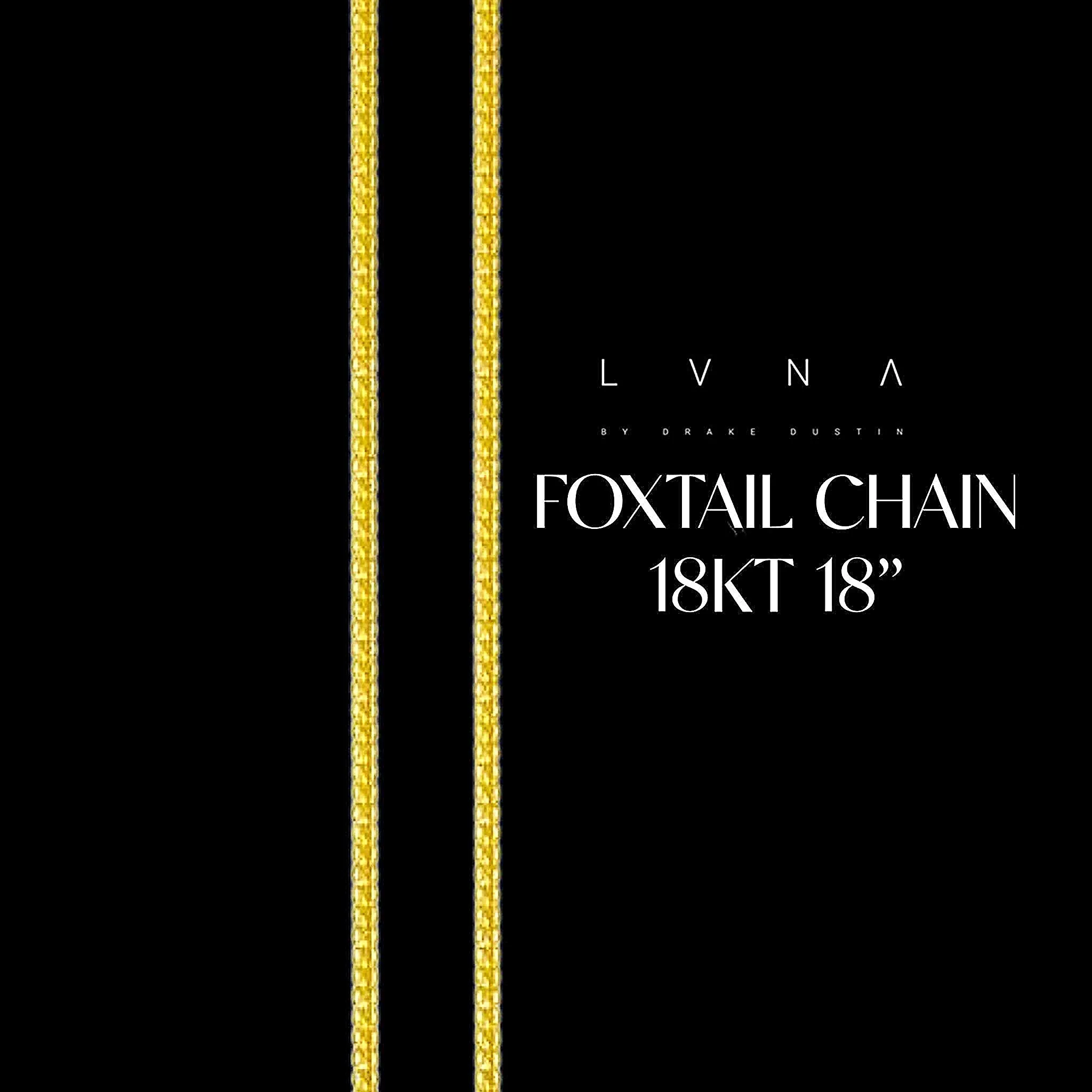 #LVNA2024 | Golden Classic Emerald Halo Diamond Necklace Foxtail 16-18” 18kt Chain