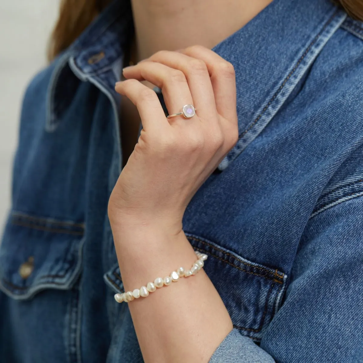 Mondello Moonstone Sterling Silver Ring