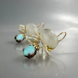 Moonstone Butterfly Earrings