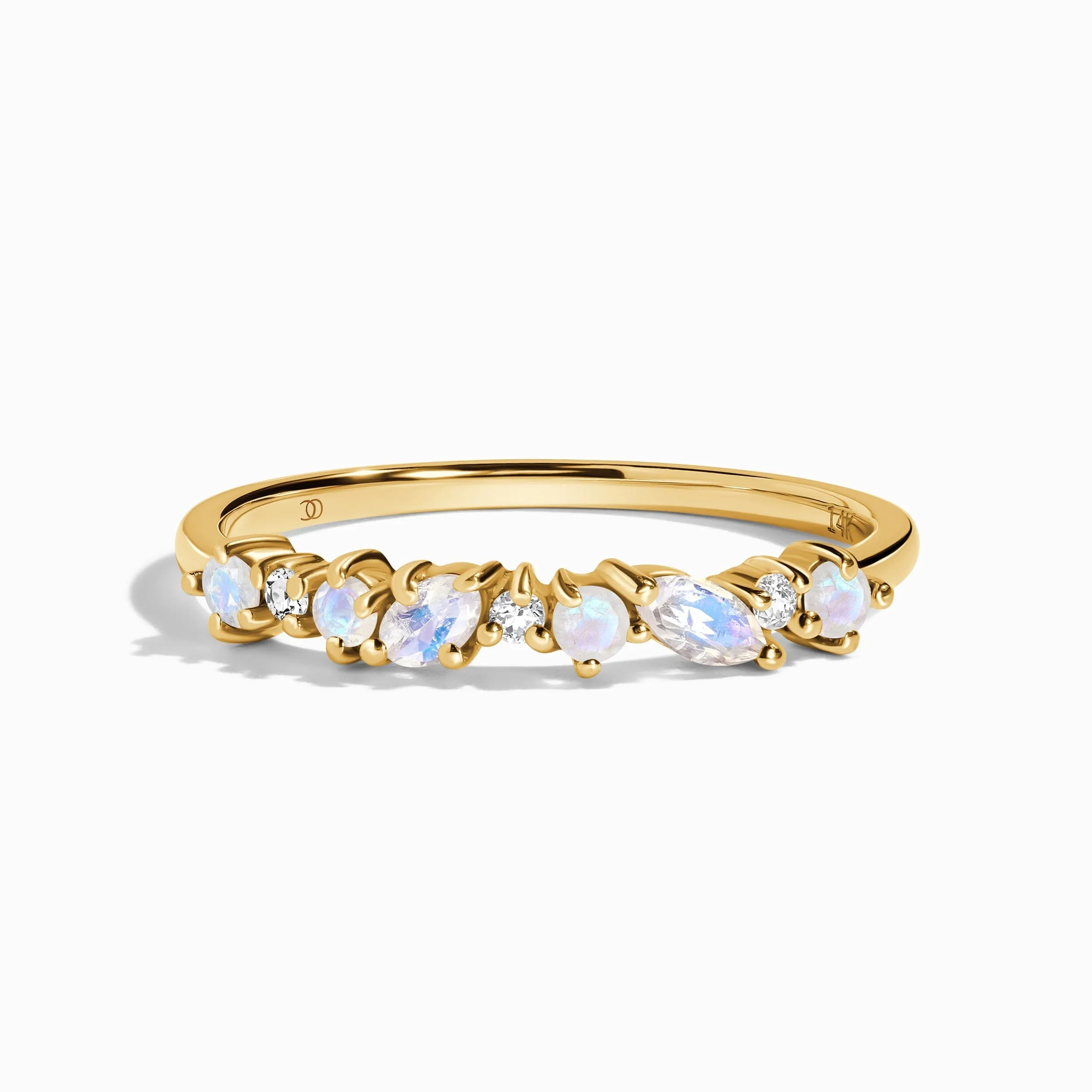 Moonstone Lab Diamond Ring - Grace