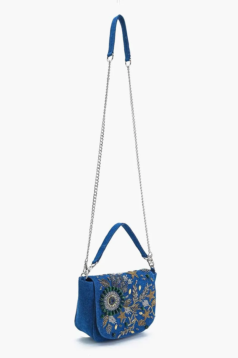 Opal Glitz Embellished Shoulder Bag