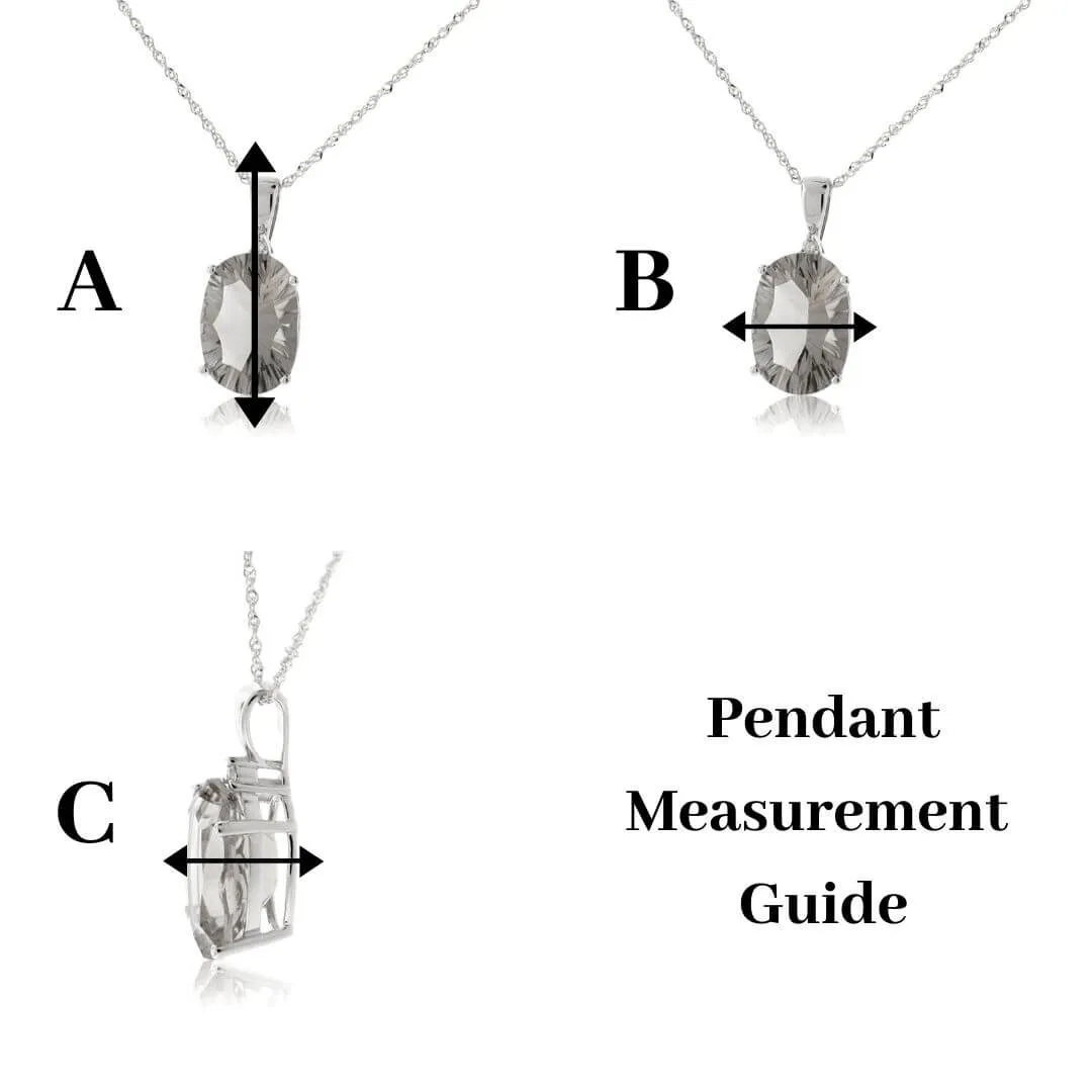 Opal Inlay Free Form Style Pendant