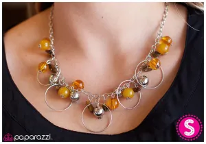 Paparazzi Necklace ~ Topaz Elegance - Yellow