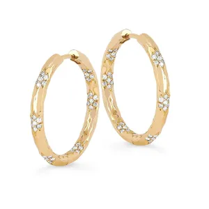 Sevenfold Diamond Hoops Large