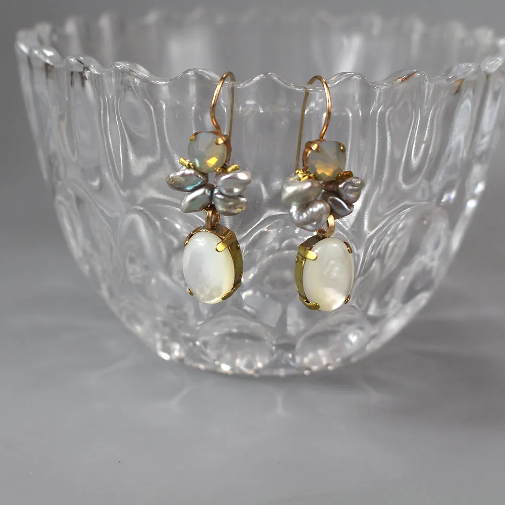 Swarovski Pearl Flamenco Earrings