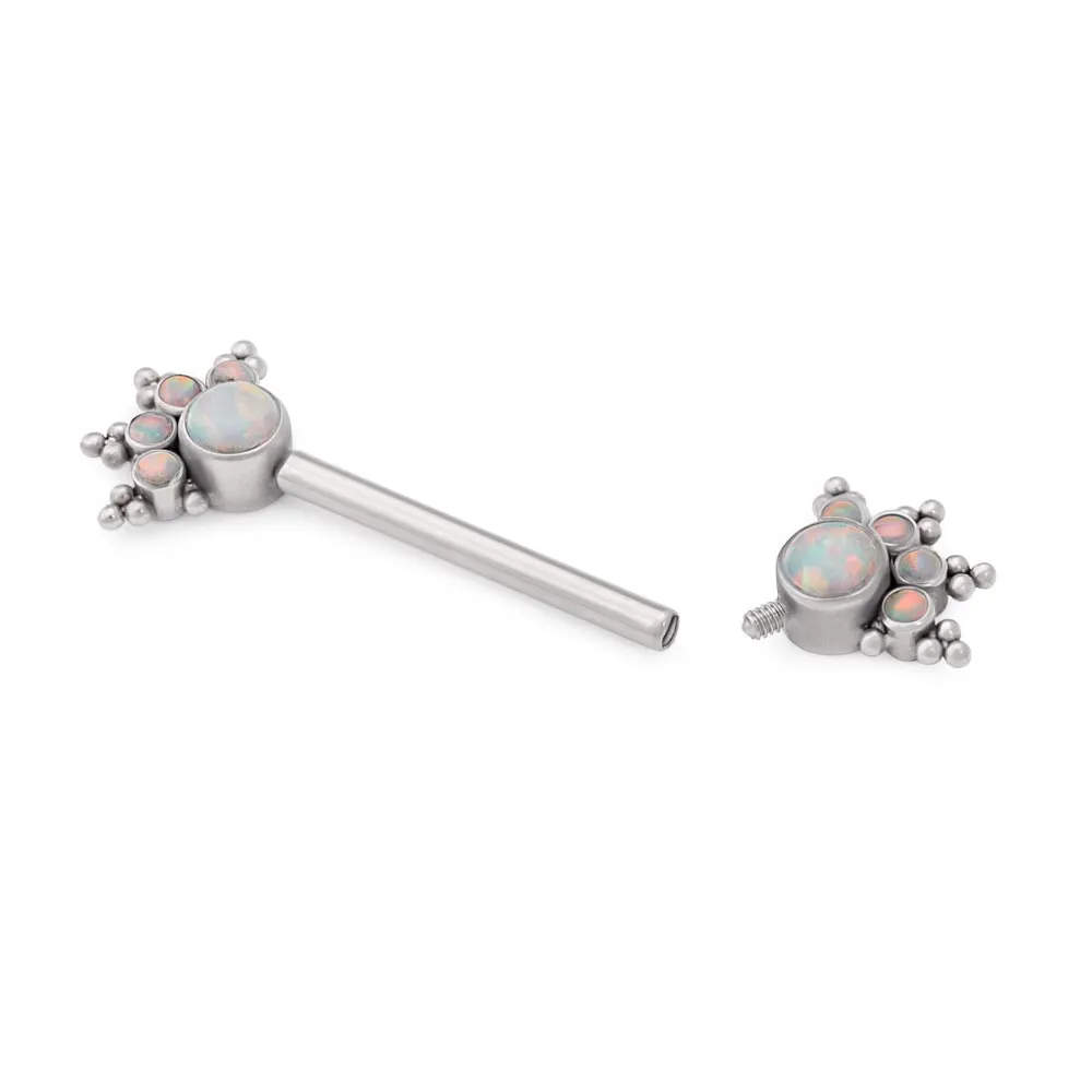 Tilum 14g Opal Burst Nipple Barbell - Price Per 1